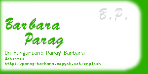 barbara parag business card